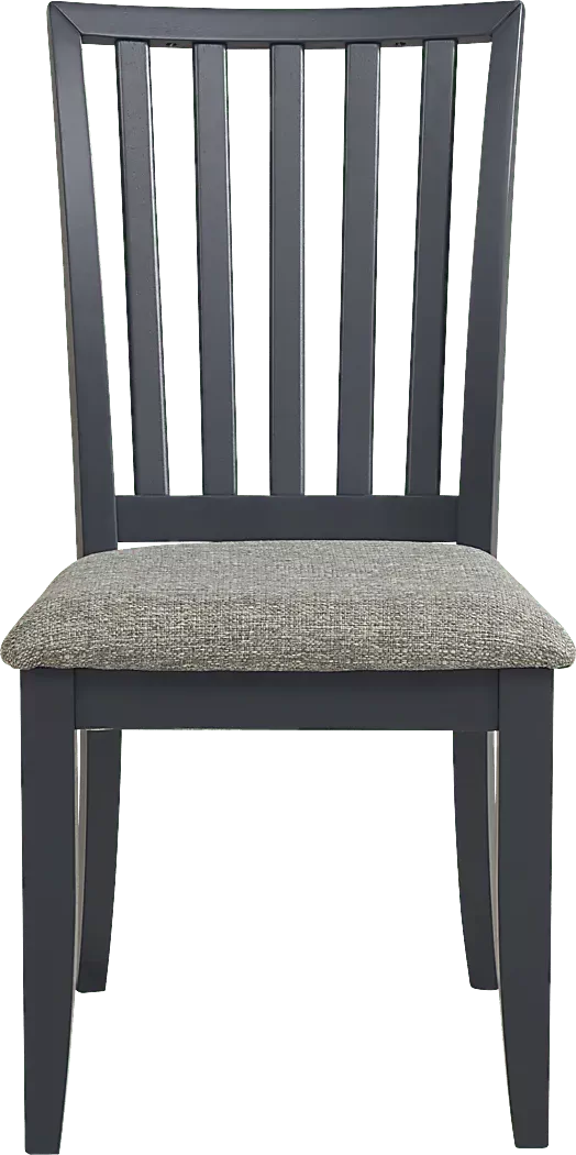 HiltonHeadWhite5PcRoundDiningRoomwithGraphiteChairs 5 HiltonHeadGraphiteDiningChair