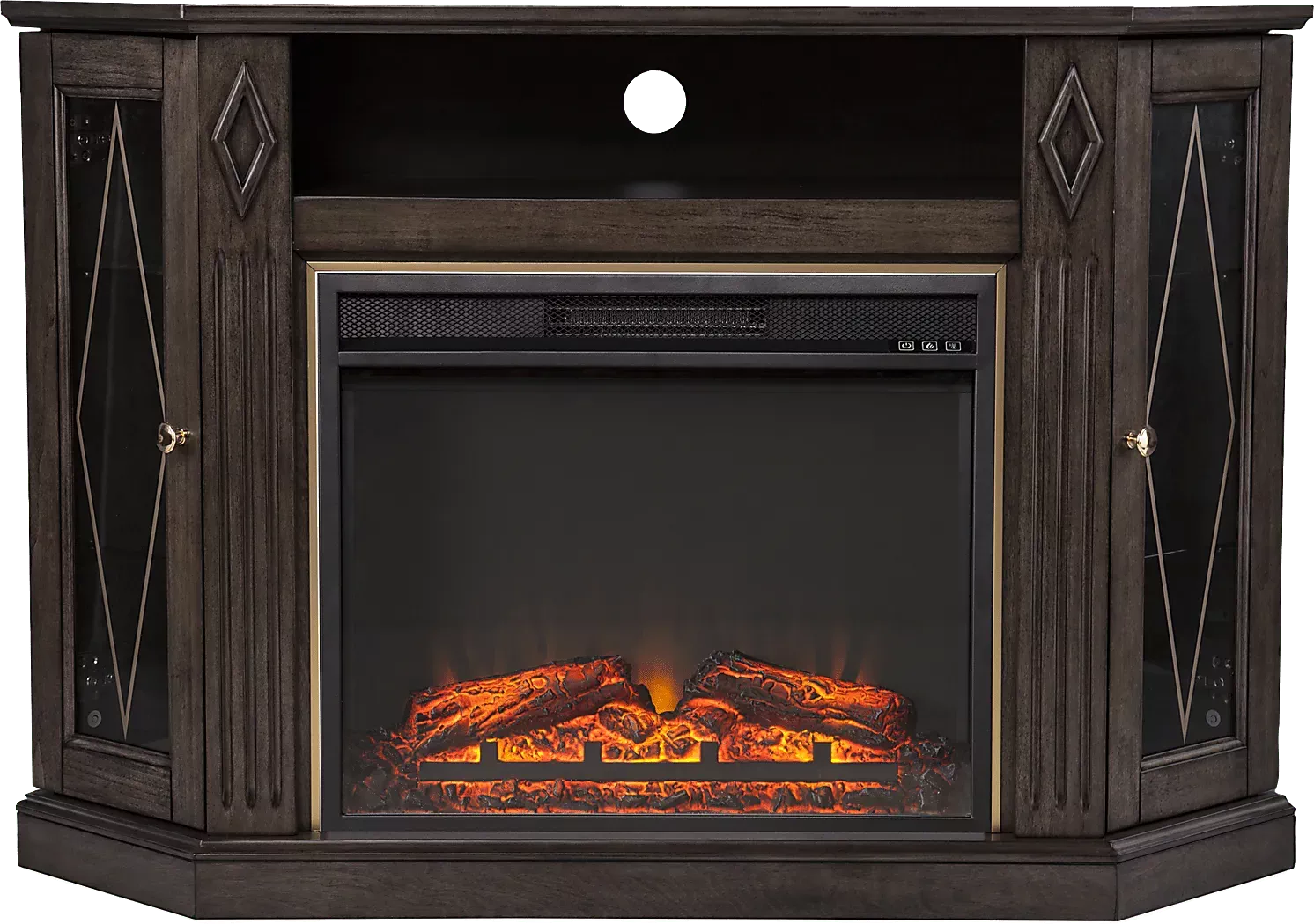 BrockdellVBrown48in.ConsolewithElectricFireplace 1 BrockdellVBrown48in.ConsolewithElectricFireplace
