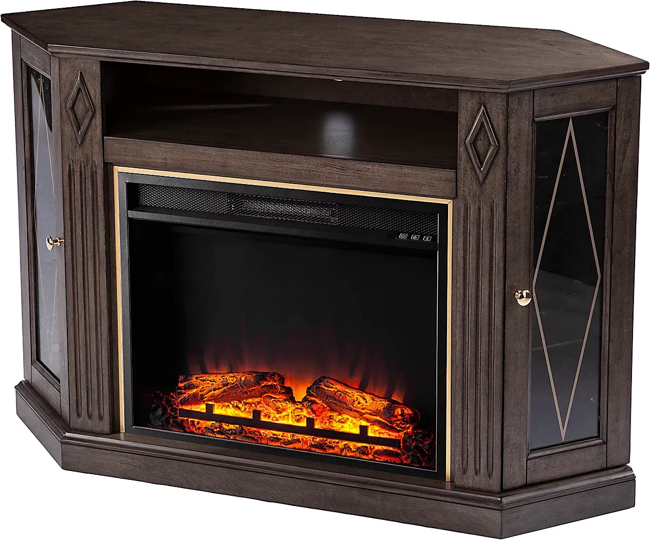 BrockdellVBrown48in.ConsolewithElectricFireplace 4 BrockdellVBrown48in.ConsolewithElectricFireplace