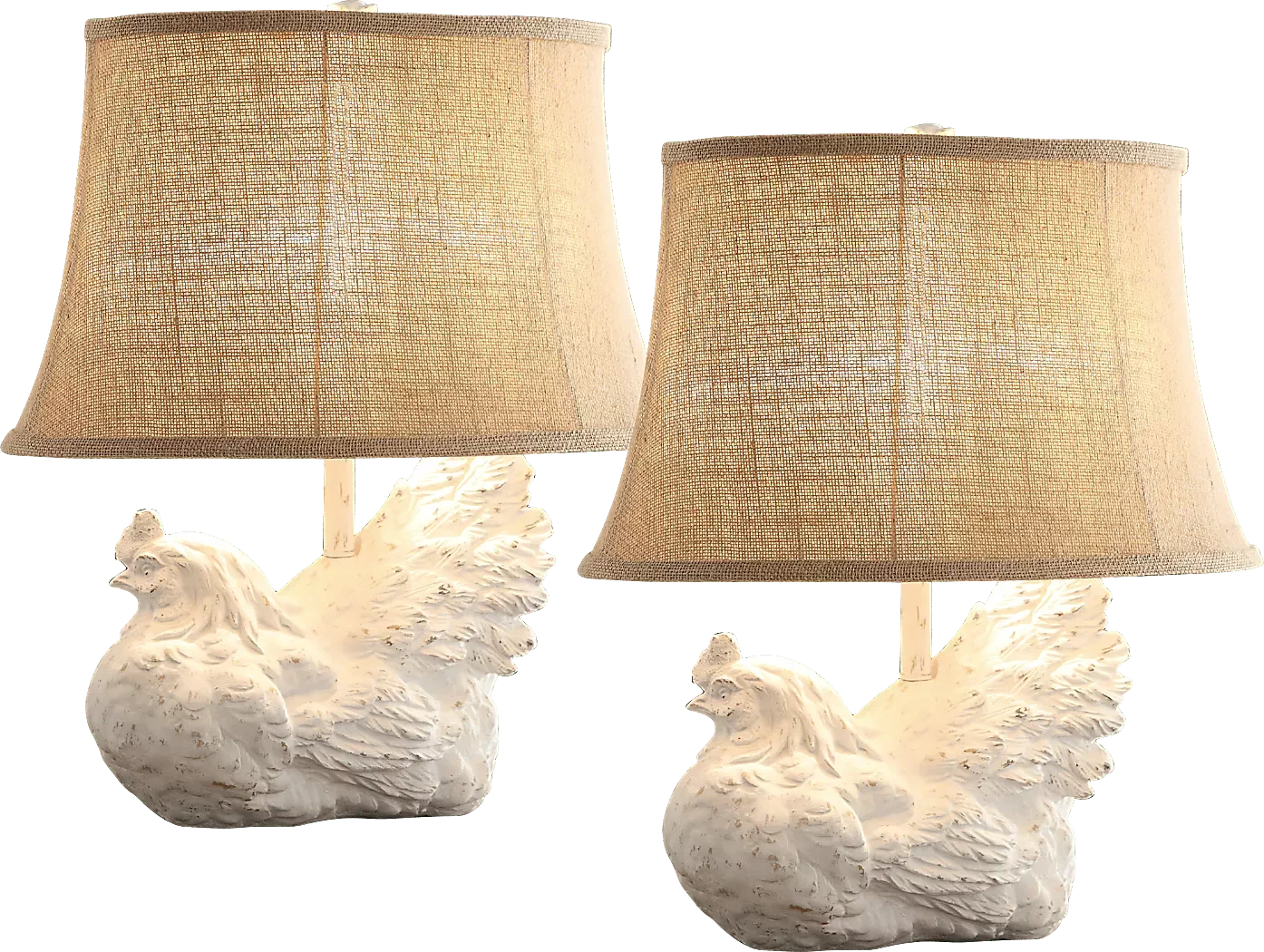 SpringChickenWhiteTableLamps,Setof2 1 SpringChickenWhiteTableLamps,Setof2