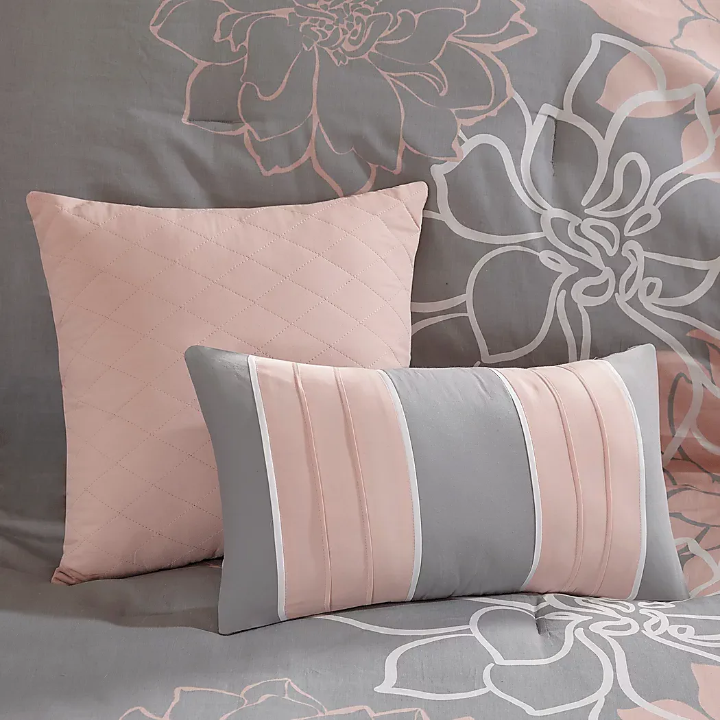CabildoGrayBlush7PcCaliforniaKingComforterSet 5 CabildoGrayBlush7PcCaliforniaKingComforterSet