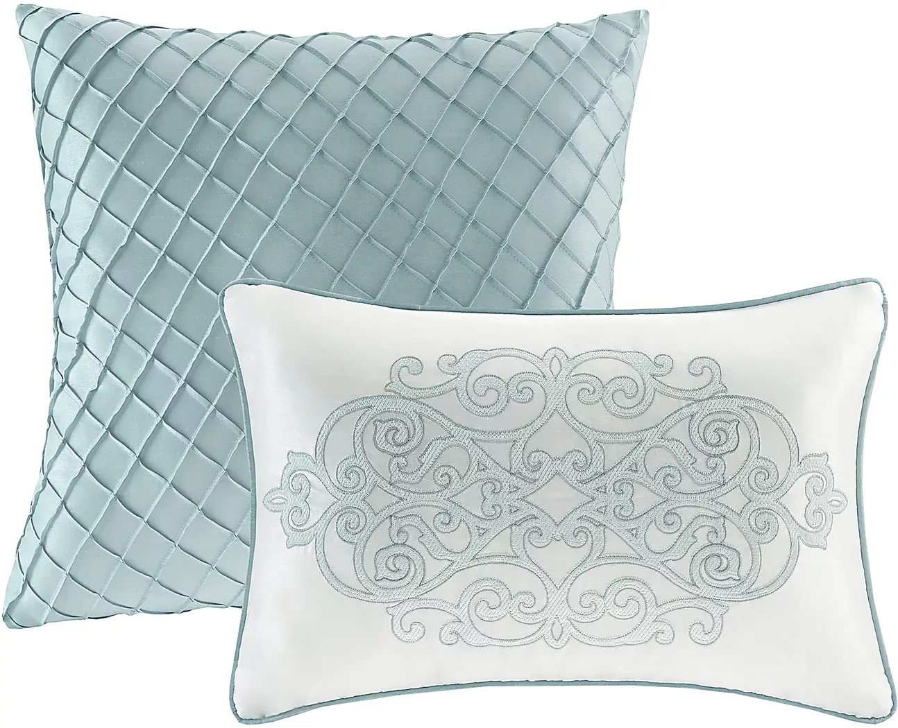 BrerardBlue12PcQueenComforterSet 3 BrerardBlue12PcQueenComforterSet