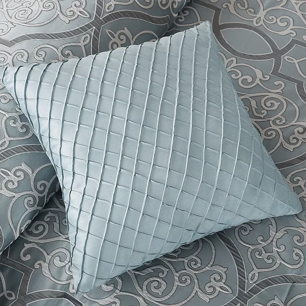 BrerardBlue12PcQueenComforterSet 5 BrerardBlue12PcQueenComforterSet