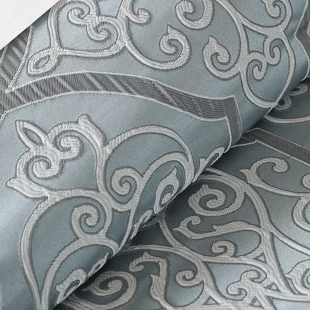 BrerardBlue12PcQueenComforterSet 6 BrerardBlue12PcQueenComforterSet
