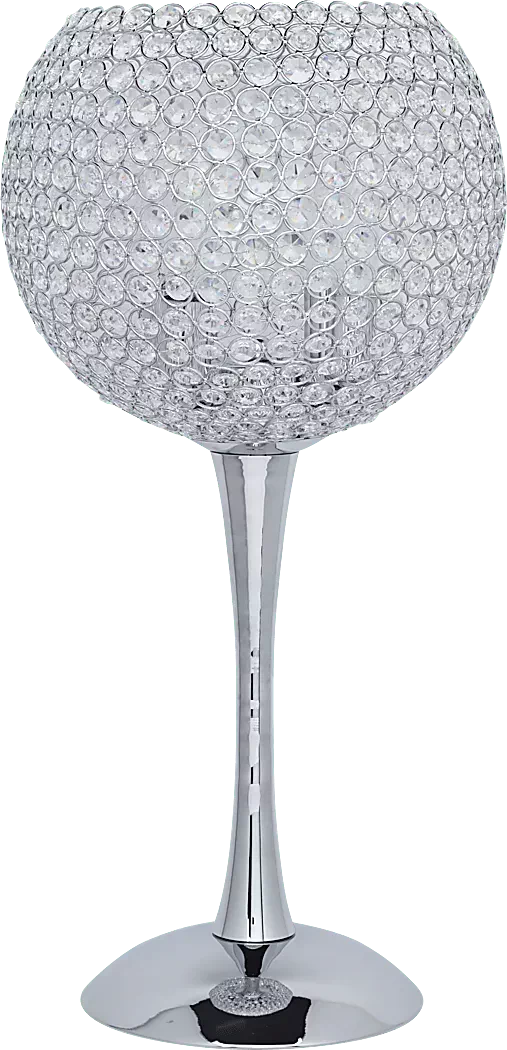 BedfordPark8PcLivingRoomSet 9 GobletSilverLamp