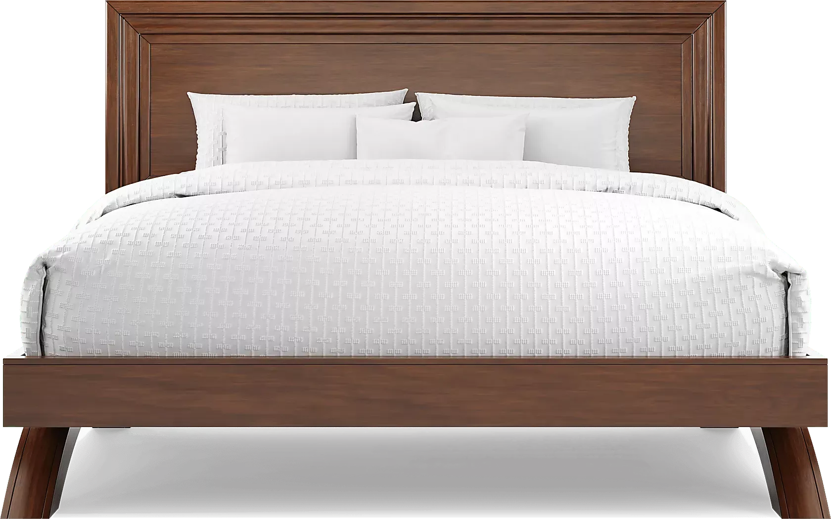 BelcourtBrownCherry3PcKingPanelArchBed 3 BelcourtBrownCherry3PcKingPanelArchBed