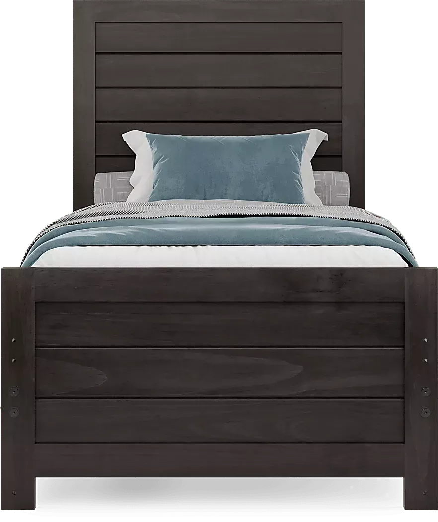 KidsCreekside2.0CharcoalTwinPanelBedroom 3 KidsCreekside2.0CharcoalTwinPanelBed