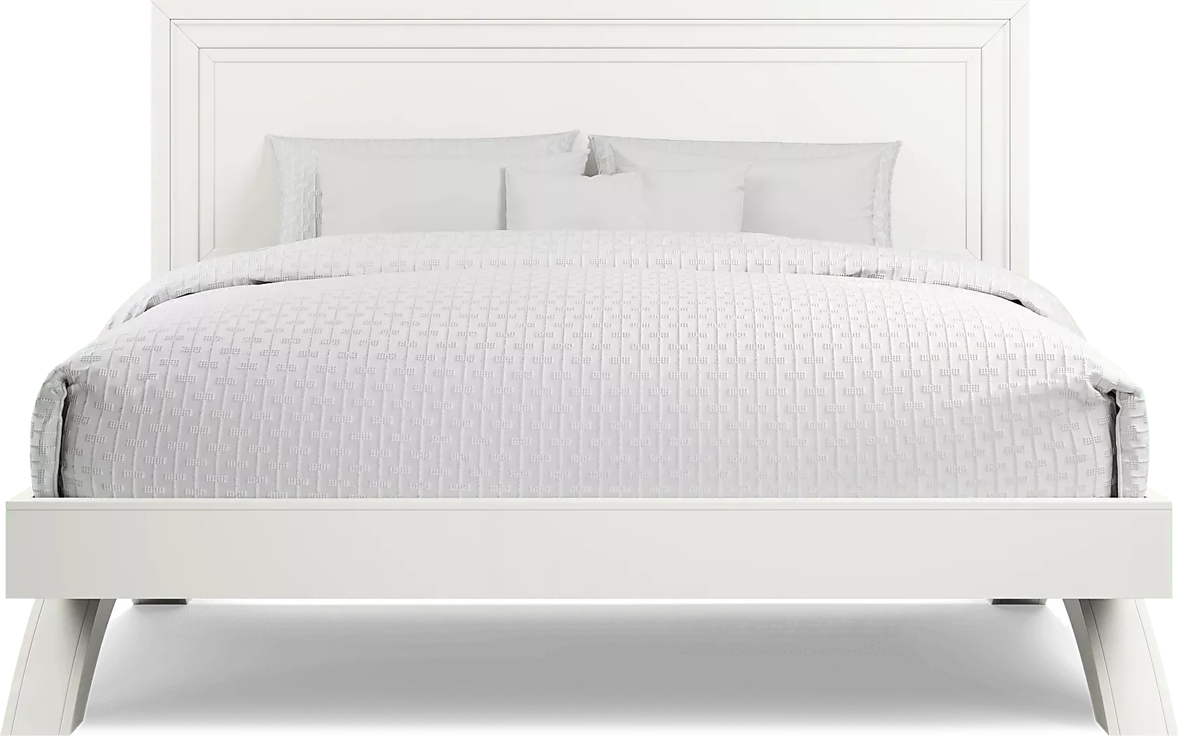 BelcourtWhite3PcQueenPanelArchBed 2 BelcourtWhite3PcQueenPanelArchBed