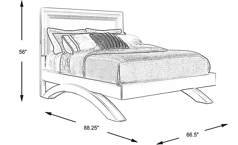 BelcourtWhite3PcQueenPanelArchBed 4 BelcourtWhite3PcQueenPanelArchBed