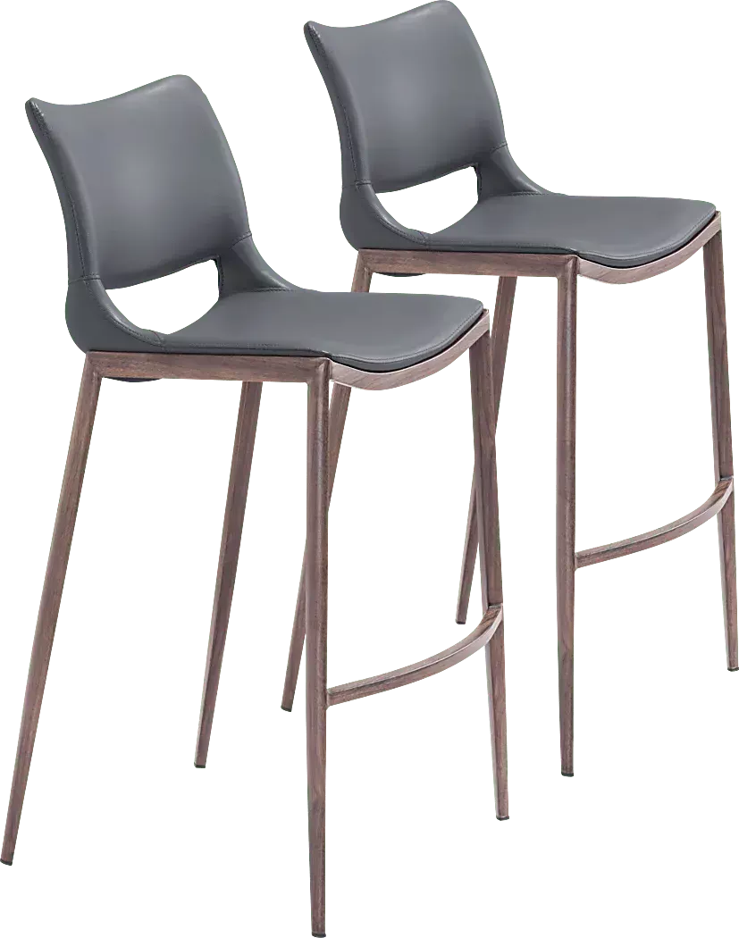 BroctonGrayBarHeightStool,Setof2 1 BroctonGrayBarHeightStool,Setof2