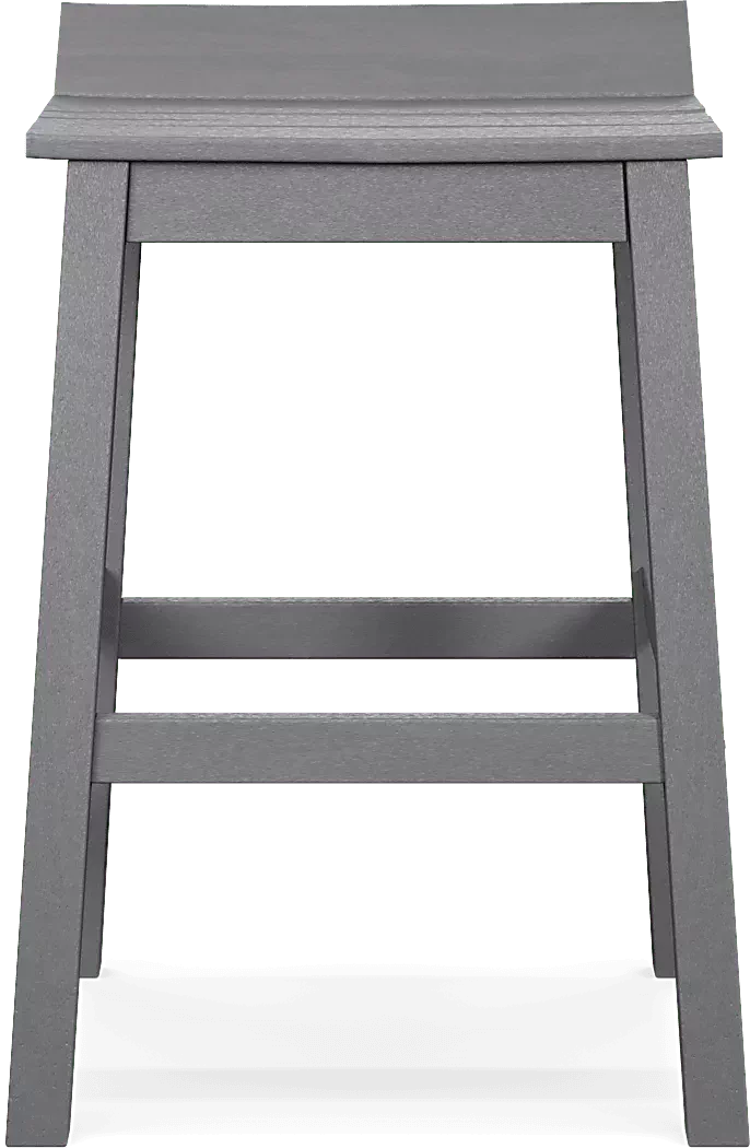 AddyWhite5PcOutdoorBarDiningRoomwithGrayBarstools 8 AddyGrayOutdoorBarstool