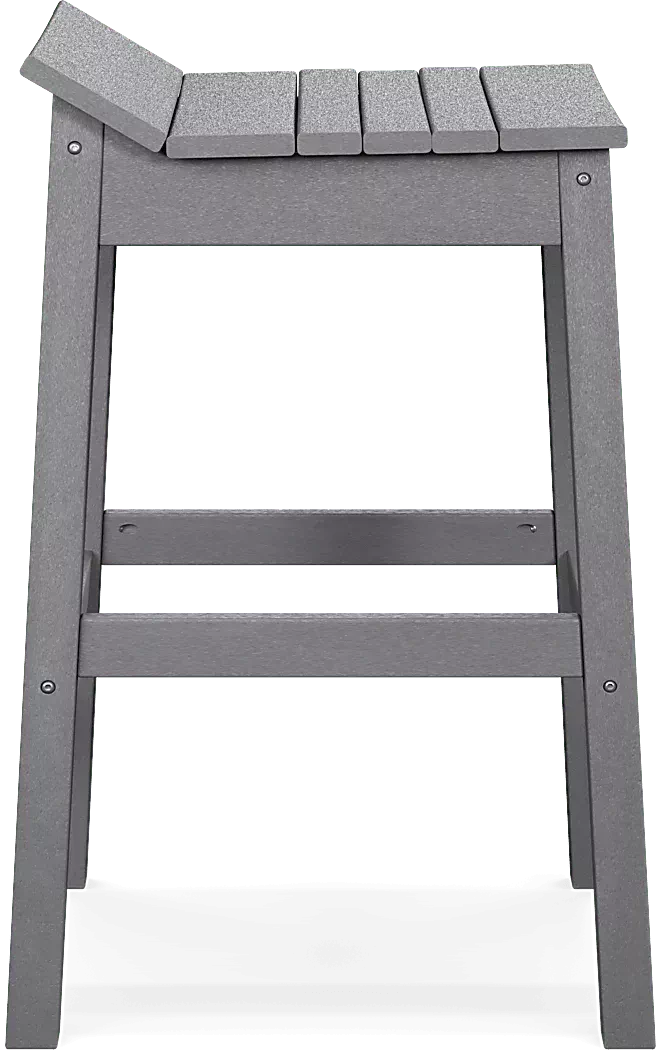 AddyWhite5PcOutdoorBarDiningRoomwithGrayBarstools 9 AddyGrayOutdoorBarstool