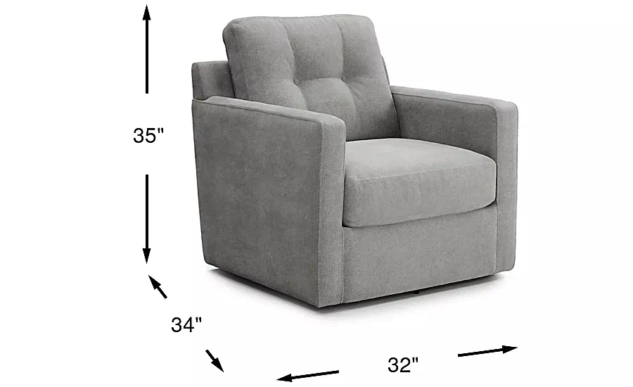 ModularOneGraySwivelAccentChair 4 ModularOneGraySwivelAccentChair