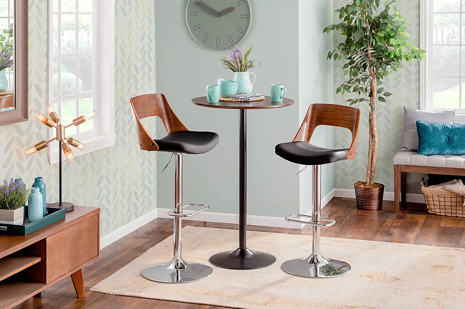 SunerestBlackAdjustableBarstool,Setof2 3 SunerestBlackAdjustableBarstool,Setof2