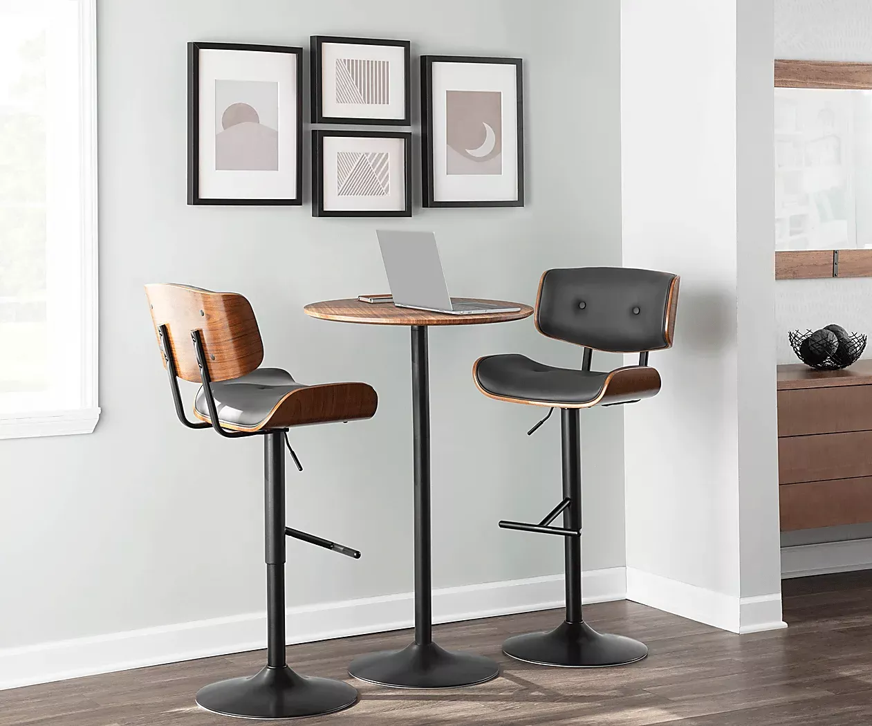 WesthuesGrayAdjustableBarstool,Setof2 3 WesthuesGrayAdjustableBarstool,Setof2
