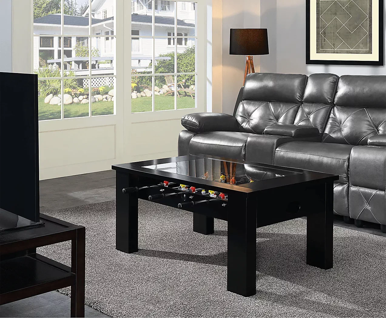 PeekskillBlackFoosballGamingTable 2 PeekskillBlackFoosballGamingTable