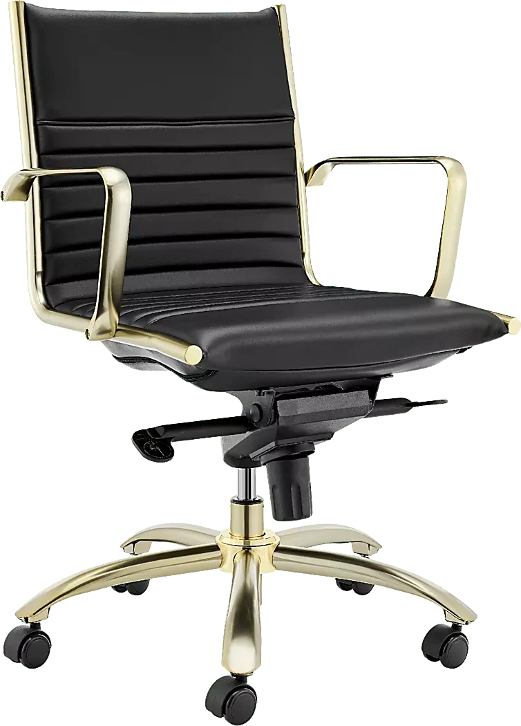 DomivaraBlackLowOfficeChair 4 DomivaraBlackLowOfficeChair