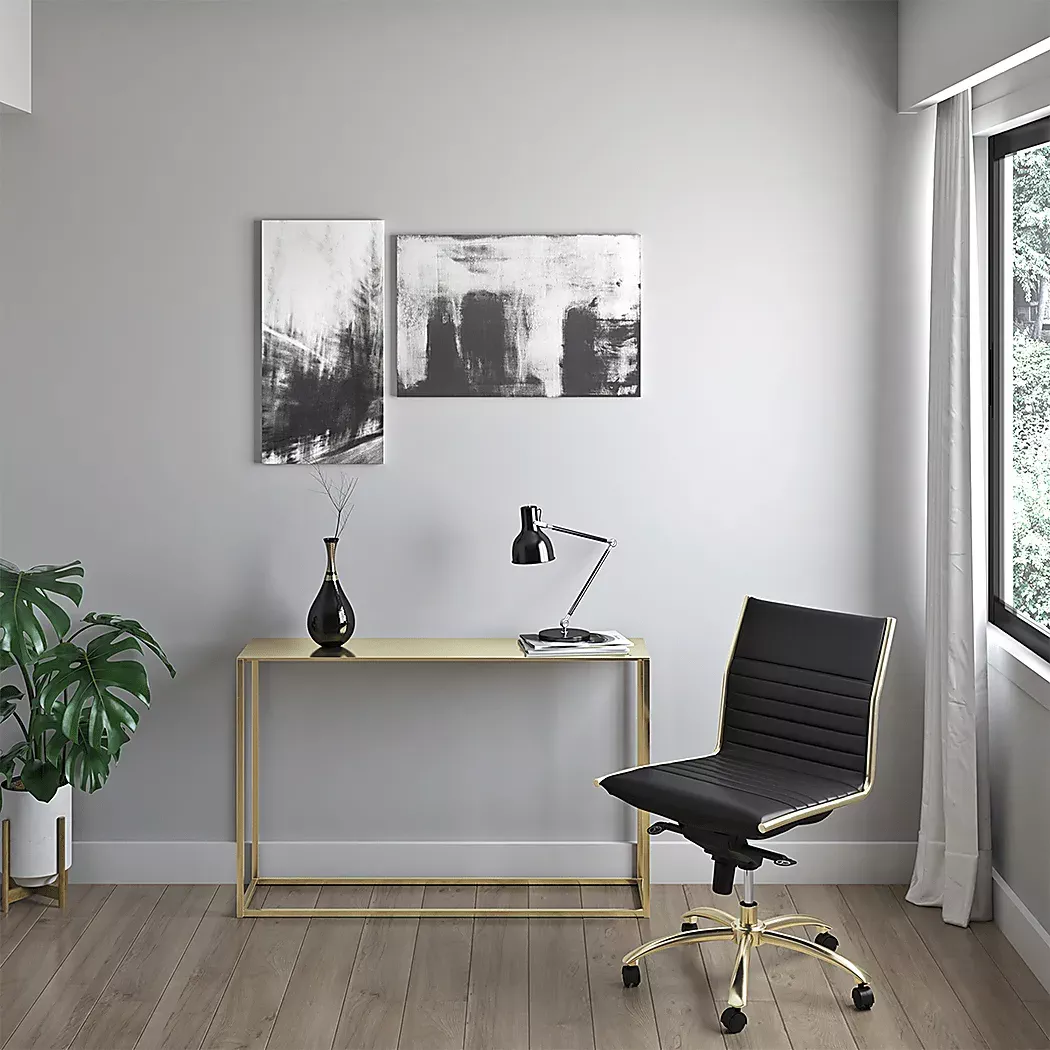DomivaraBlackArmlessOfficeChair 2 DomivaraBlackArmlessOfficeChair