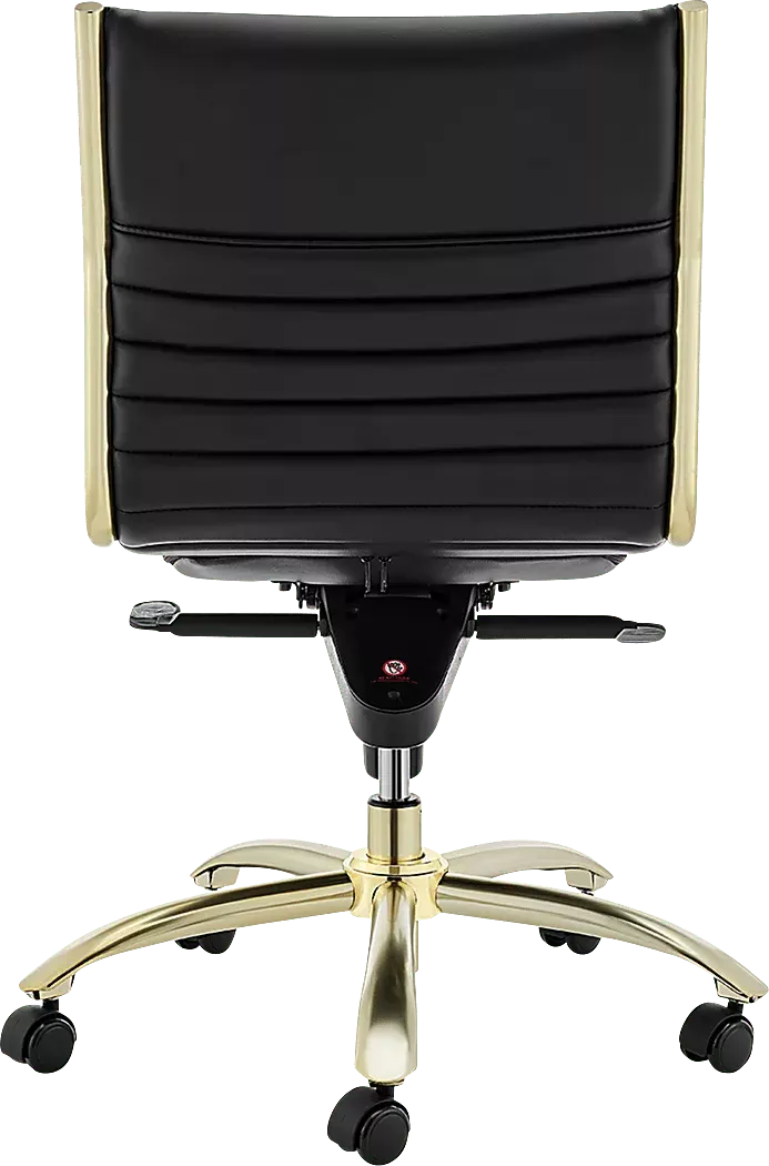 DomivaraBlackArmlessOfficeChair 5 DomivaraBlackArmlessOfficeChair