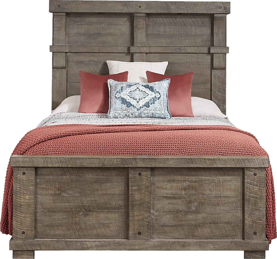 BrettenCrossingGray7PcQueenBedroom 2 BrettenCrossingGray3PcQueenPanelBed