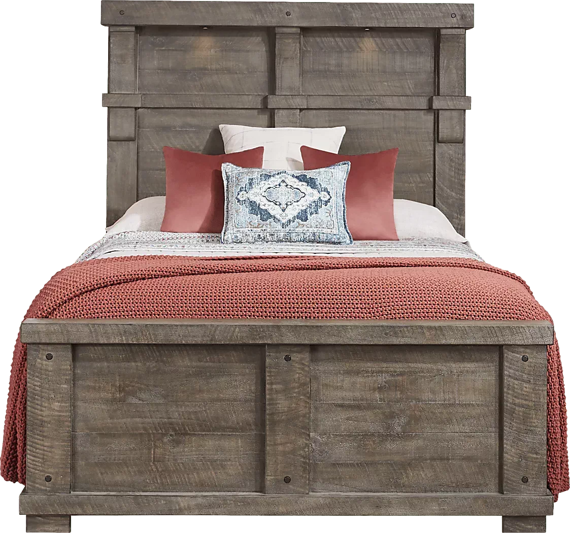 BrettenCrossingGray7PcQueenBedroom 3 BrettenCrossingGray3PcQueenPanelBed