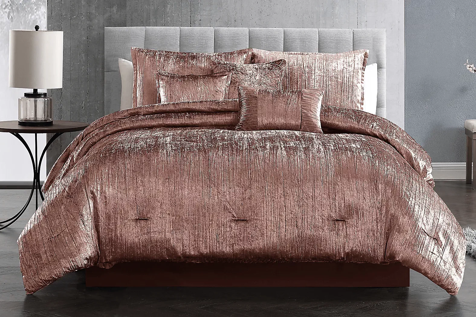 ClifflandBlush7PcQueenComforterSet 1 ClifflandBlush7PcQueenComforterSet