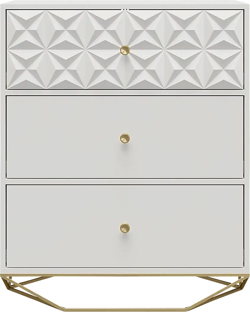 CarboreWhite3DrawerDresser 1 CarboreWhite3DrawerDresser