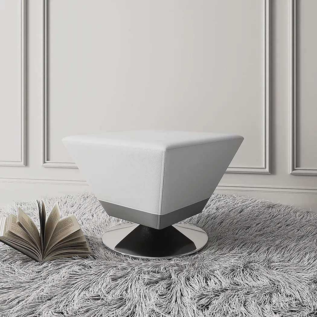 BueckerWhiteSwivelOttoman 2 BueckerWhiteSwivelOttoman