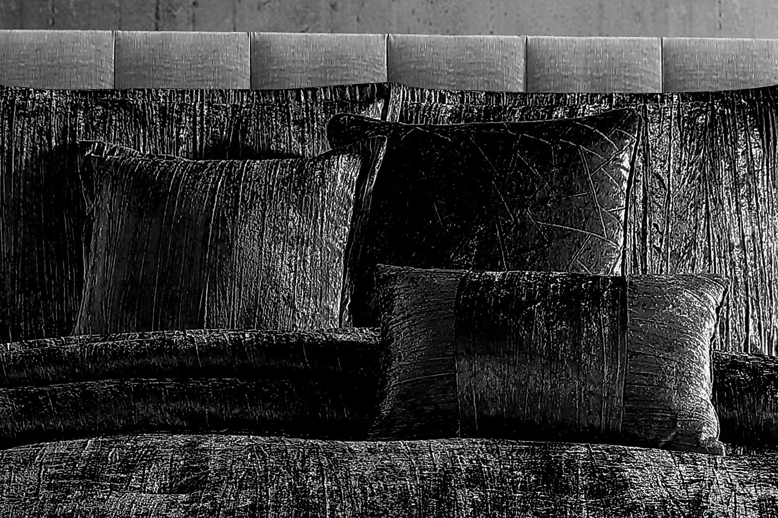 RecineBlack7PcKingComforterSet 4 RecineBlack7PcKingComforterSet