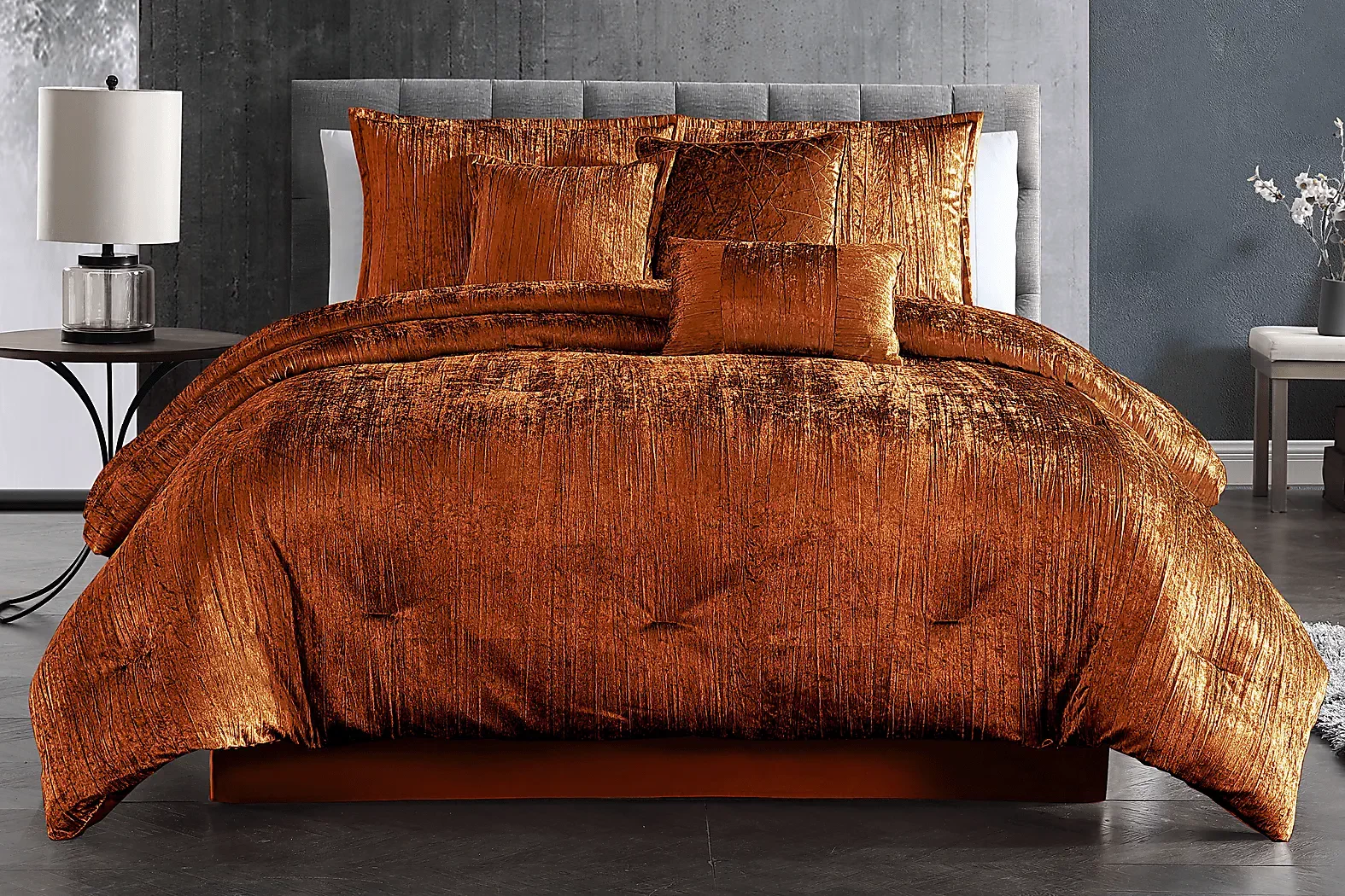 RecineBronze7PcKingComforterSet 1 RecineBronze7PcKingComforterSet