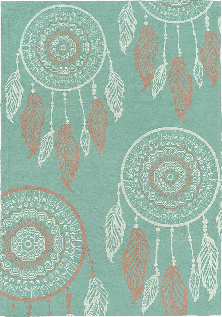KidsDreamCatcherBlue7'x9'Rug 1 KidsDreamCatcherBlue7'x9'Rug