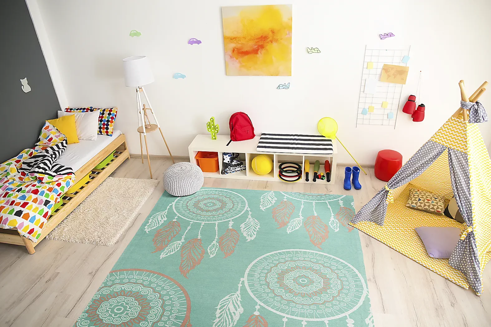 KidsDreamCatcherBlue7'x9'Rug 2 KidsDreamCatcherBlue7'x9'Rug