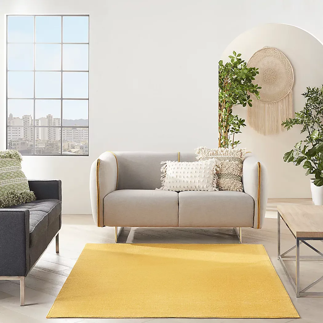 EasthagenYellow5'x7'Indoor/OutdoorRug 3 EasthagenYellow5'x7'Indoor/OutdoorRug