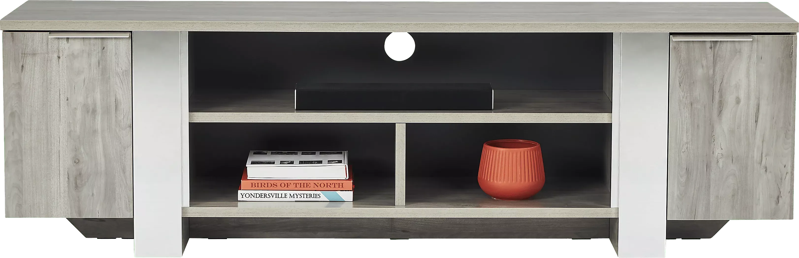 HeatherviewGray79in.Console 2 HeatherviewGray79in.Console