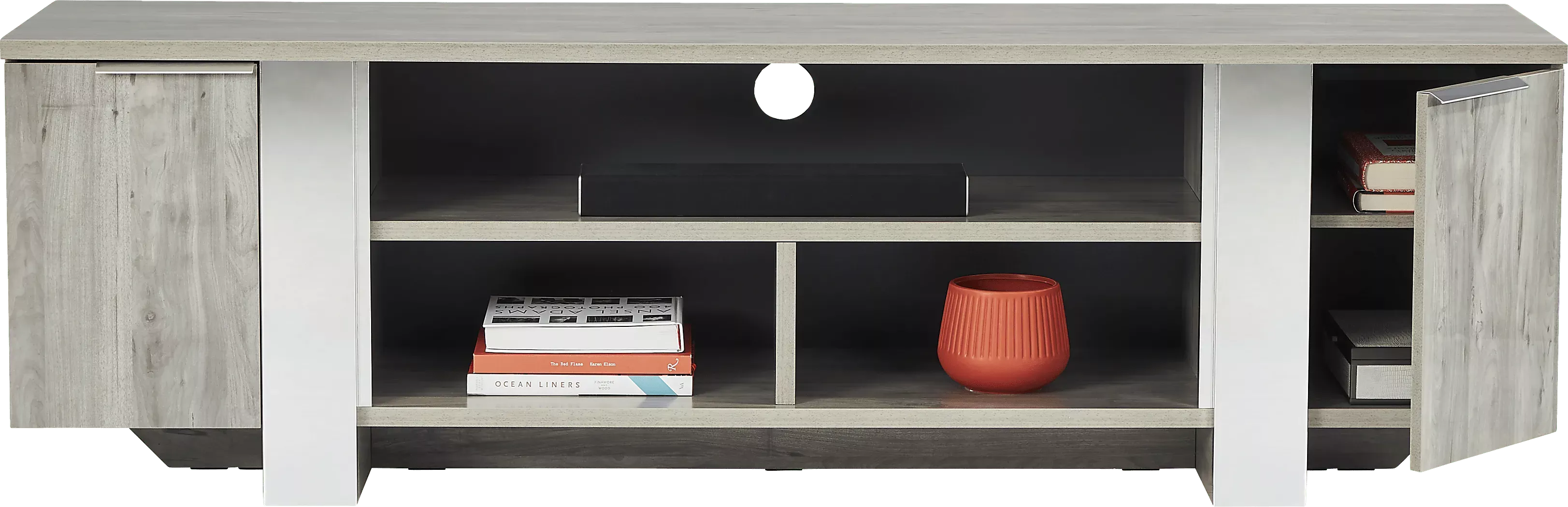 HeatherviewGray79in.Console 3 HeatherviewGray79in.Console