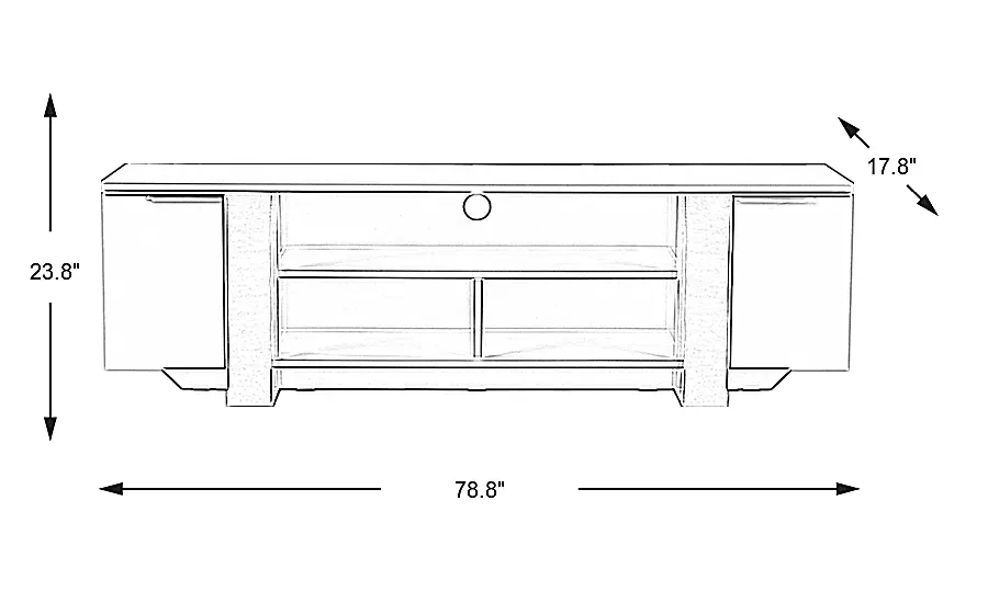 HeatherviewGray79in.Console 4 HeatherviewGray79in.Console