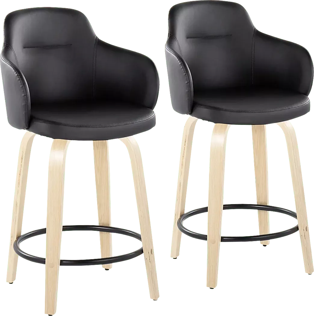 SiebarthIIBlackCounterHeightStool,Setof2 1 SiebarthIIBlackCounterHeightStool,Setof2