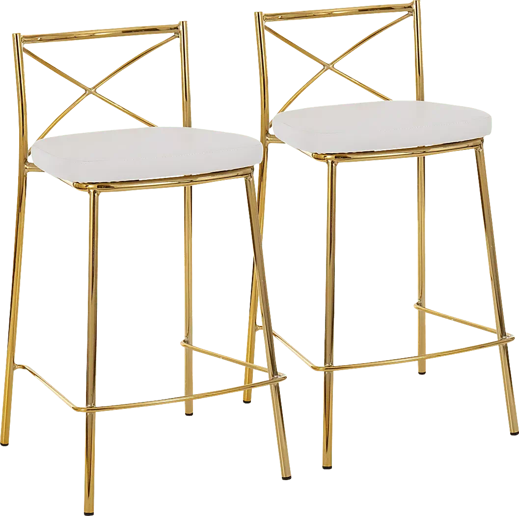 PrienwoodWhiteCounterHeightStool,Setof2 1 PrienwoodWhiteCounterHeightStool,Setof2