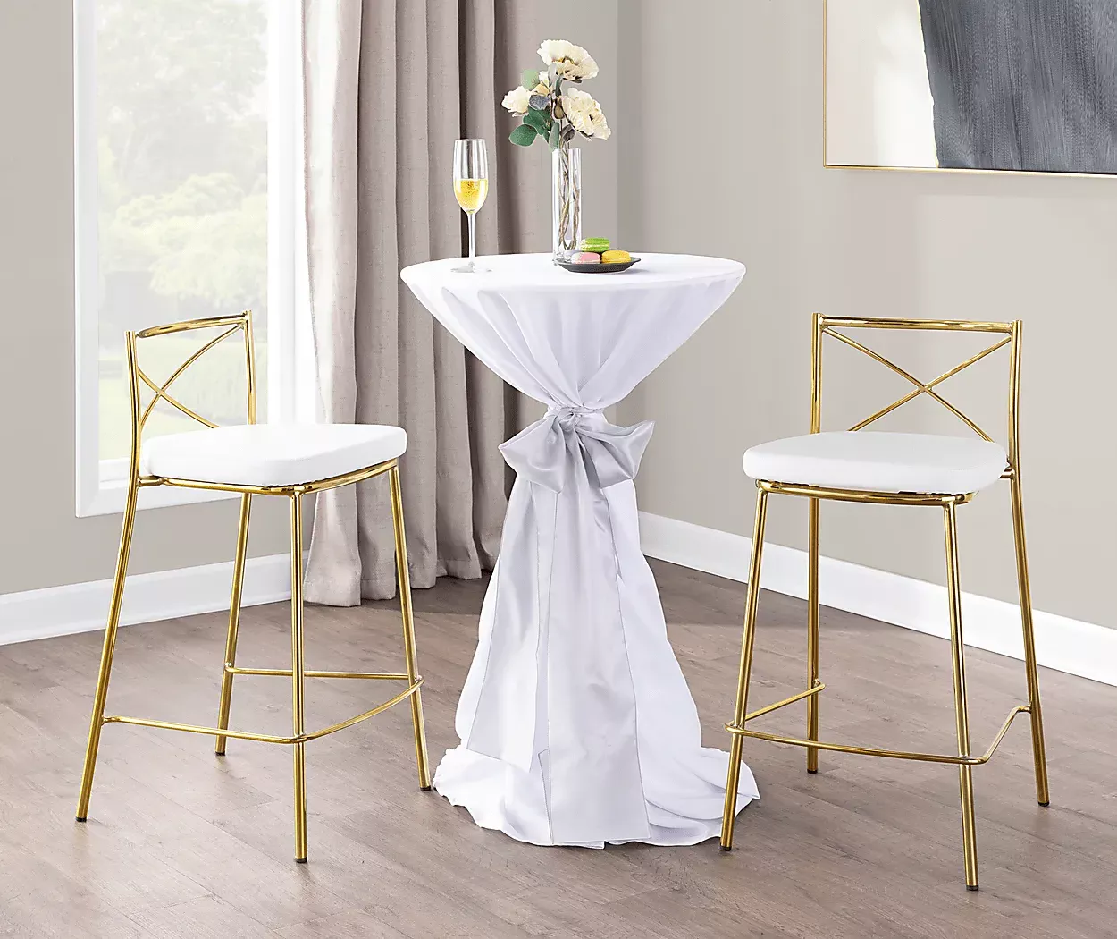 PrienwoodWhiteCounterHeightStool,Setof2 3 PrienwoodWhiteCounterHeightStool,Setof2