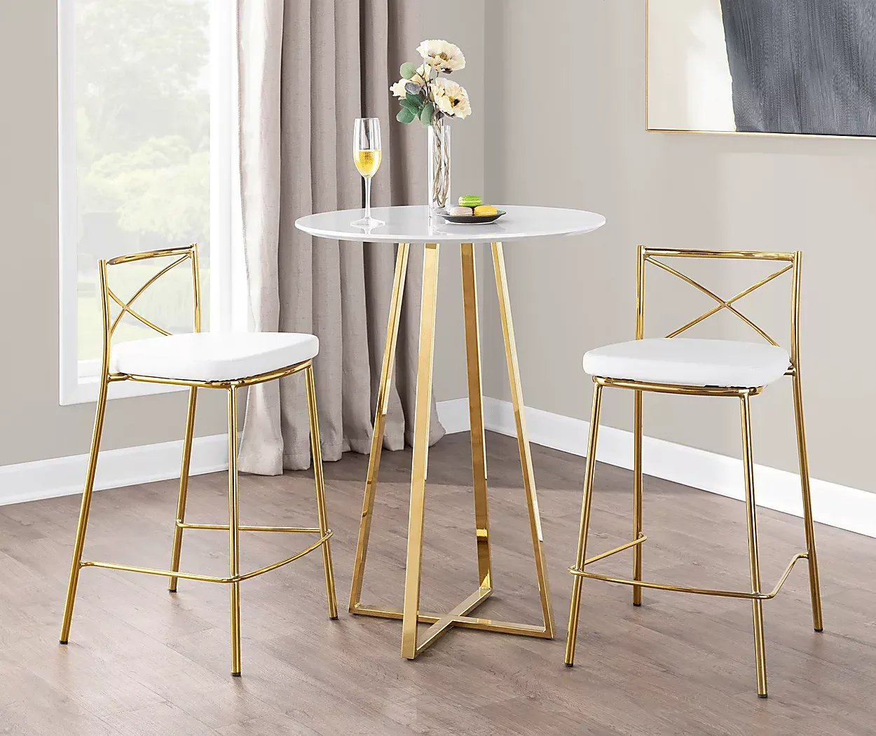 PrienwoodWhiteCounterHeightStool,Setof2 5 PrienwoodWhiteCounterHeightStool,Setof2