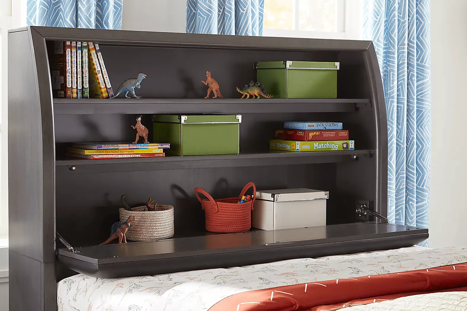 KidsSantaCruzGrayTwinBookcaseBed 4 KidsSantaCruzGrayTwinBookcaseBed
