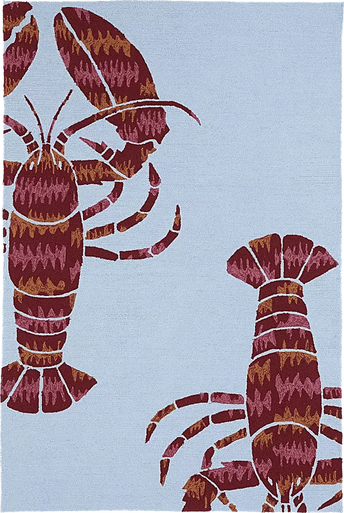 LobsterBayBlue5'x7'6Indoor/OutdoorRug 1 LobsterBayBlue5'x7'6Indoor/OutdoorRug