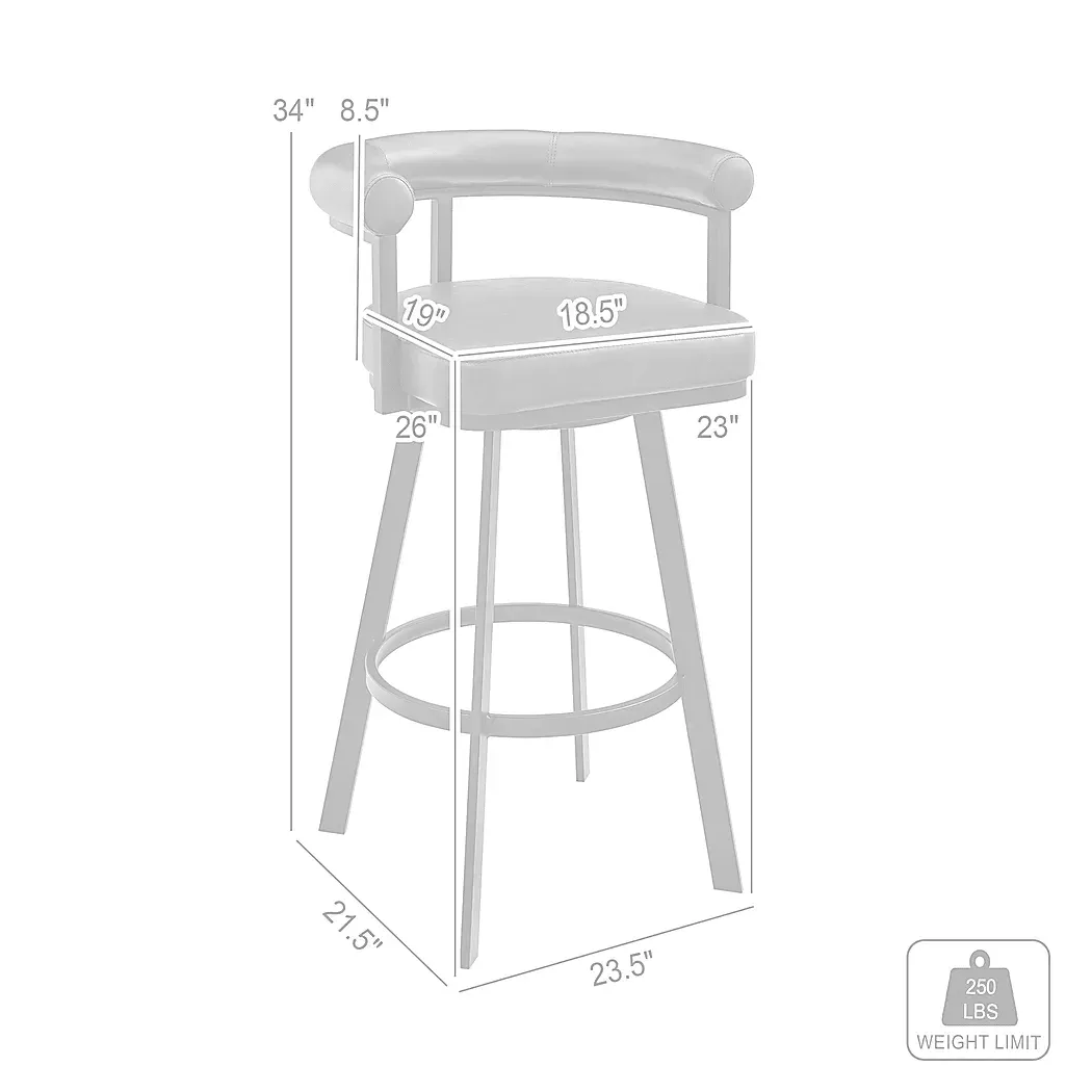 SalaignacLightGraySwivelBarstool 9 SalaignacLightGraySwivelBarstool