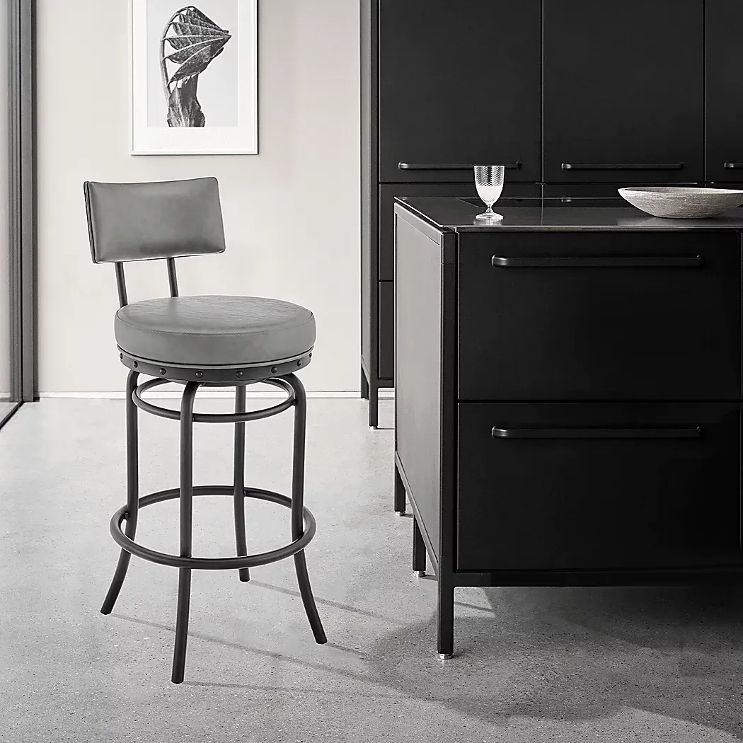 GallaherGraySwivelCounterStool 1 GallaherGraySwivelCounterStool