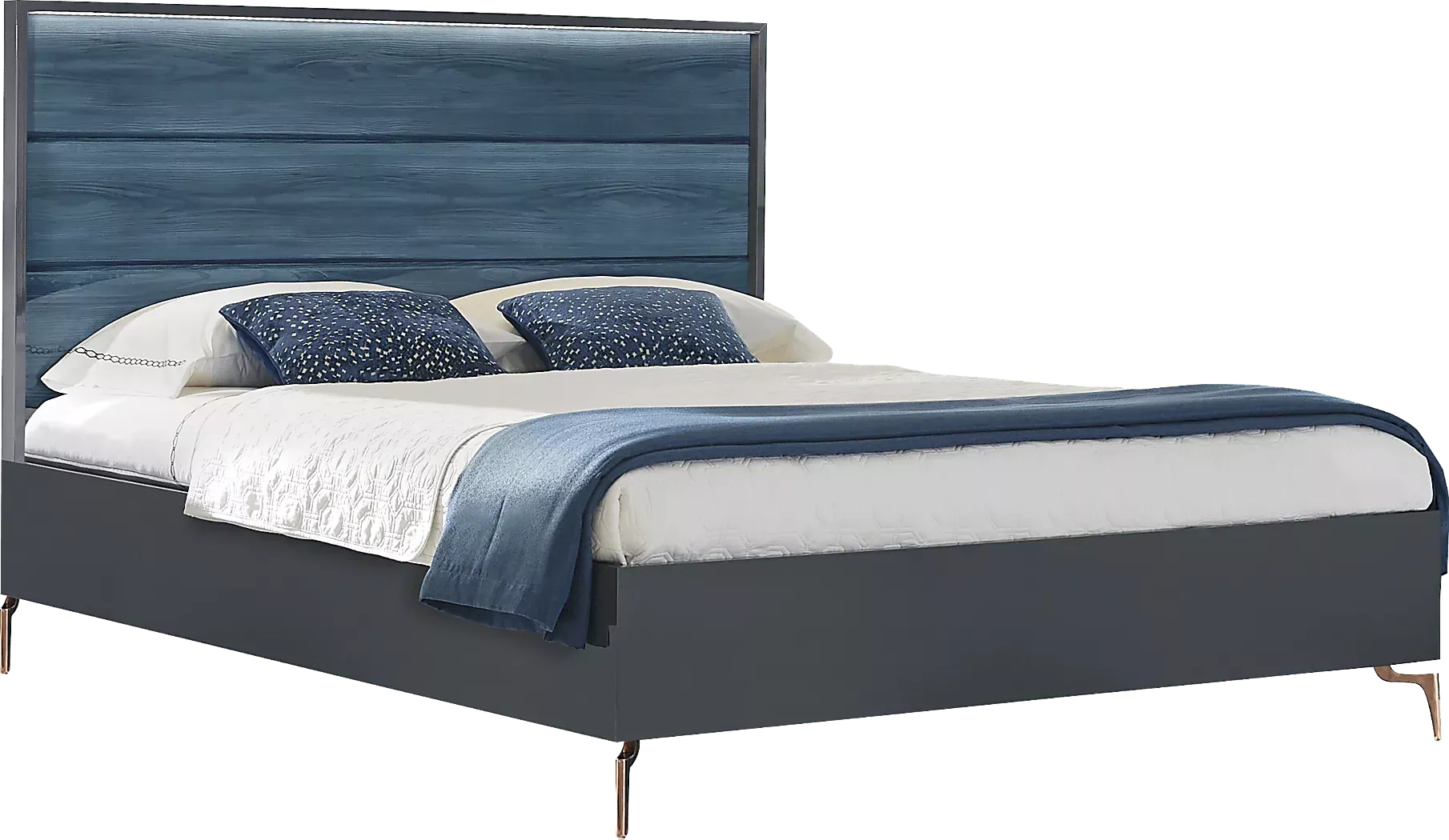 EsmediraBlue3PcQueenPanelBed 1 EsmediraBlue3PcQueenPanelBed