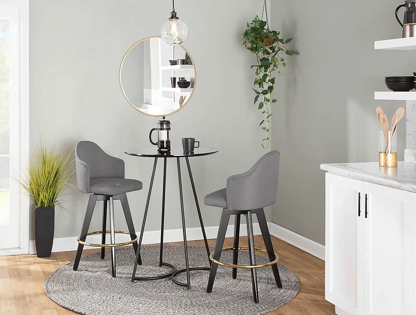 SandronIGrayCounterHeightStool,Setof2 10 SandronIGrayCounterHeightStool,Setof2