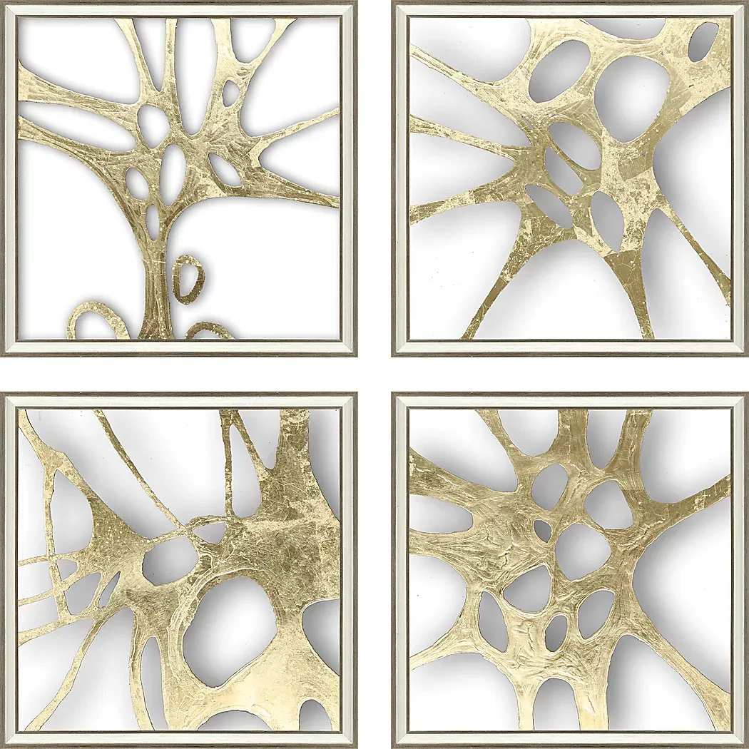 GoldenSplashIFramedArtwork,Setof4 1 GoldenSplashIFramedArtwork,Setof4