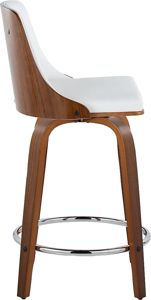JessaminnesIWhiteSwivelCounterHeightStool,Setof2 4 JessaminnesIWhiteSwivelCounterHeightStool,Setof2