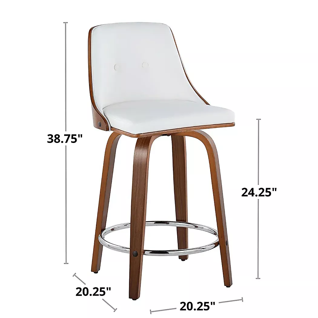 JessaminnesIWhiteSwivelCounterHeightStool,Setof2 9 JessaminnesIWhiteSwivelCounterHeightStool,Setof2