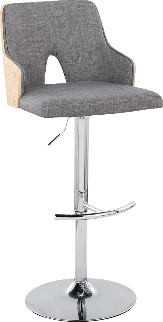ZenniaIVGrayAdjustableBarstool,Setof2 3 ZenniaIVGrayAdjustableBarstool,Setof2